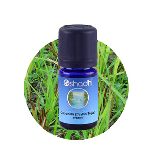 Етерично масло от Цитронела (цейлонска), био - Oshadhi ароматерапия aromatherapy essential oils